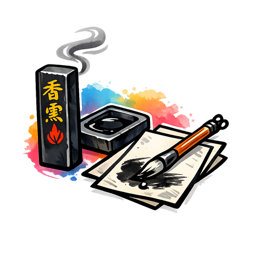 Charcoal-Style Ink Stick Notes